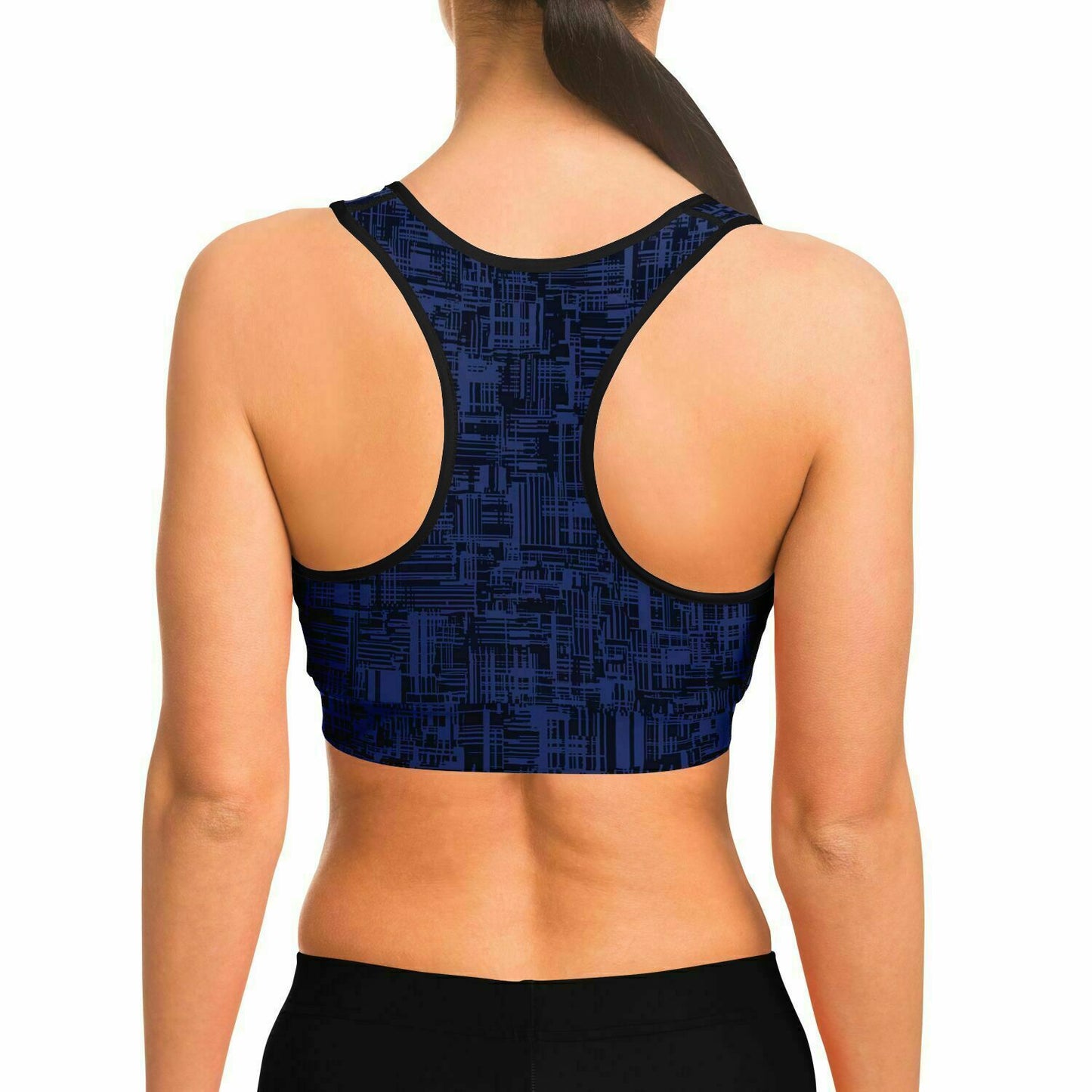 Abstract Performance Sports Bra Dynem®