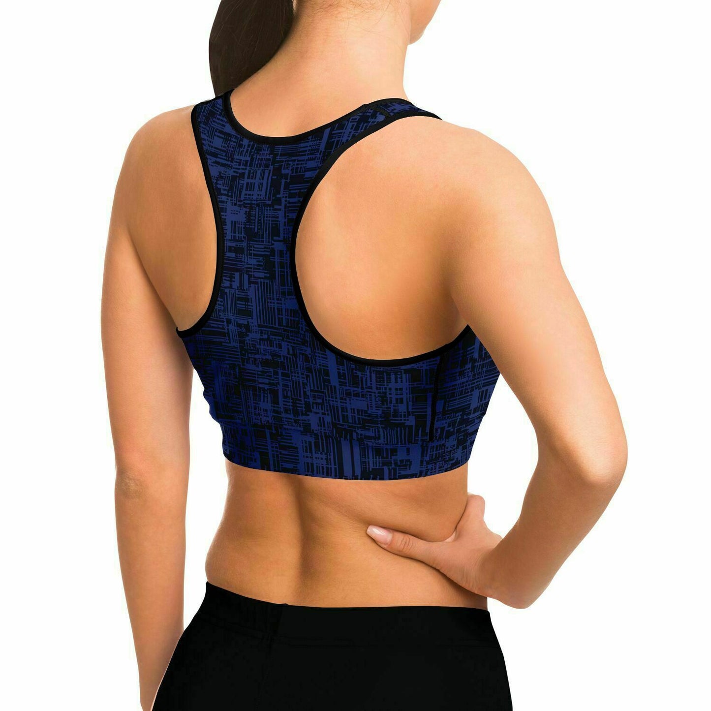 Abstract Performance Sports Bra Dynem®