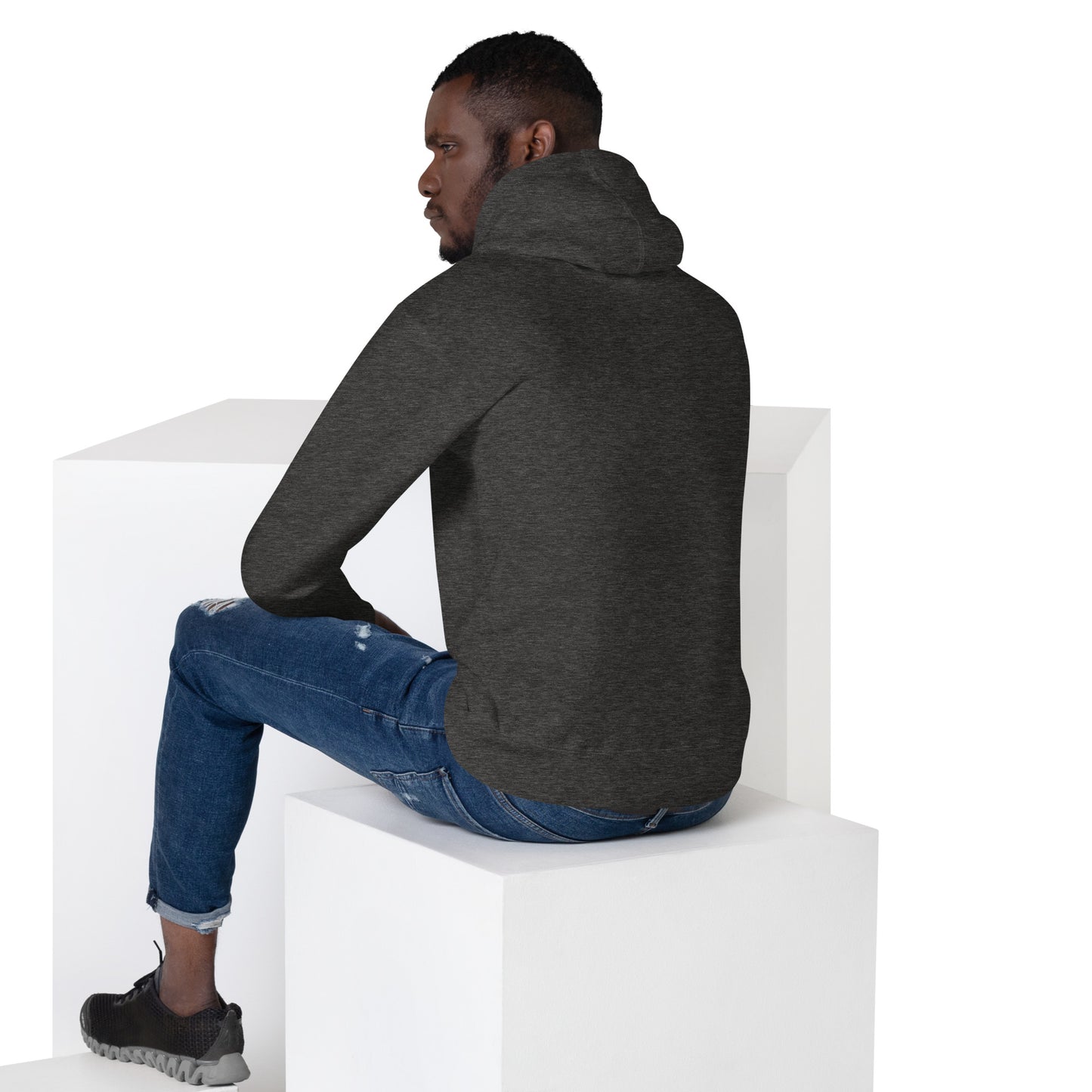 Dynem® Unisex Hoodie in Charcoal Heather Gray