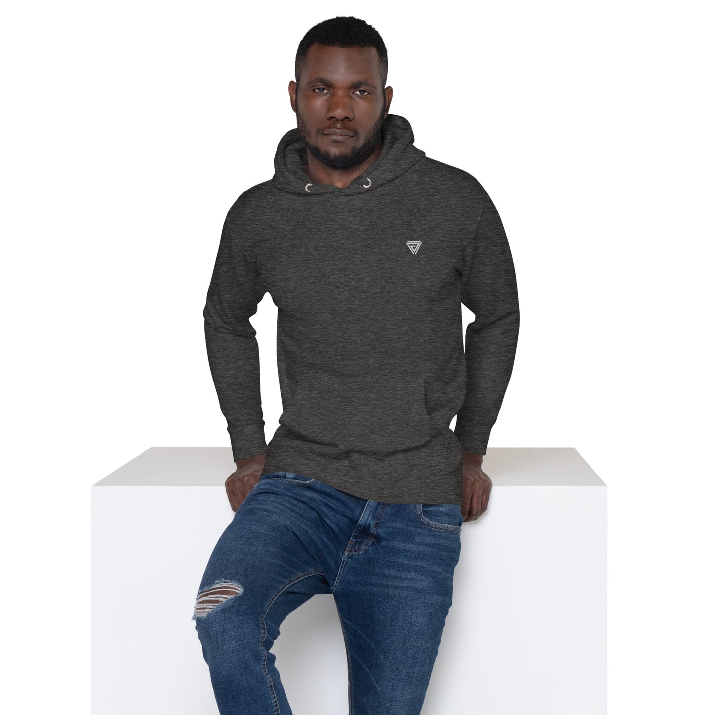 Dynem® Unisex Hoodie in Charcoal Heather Gray