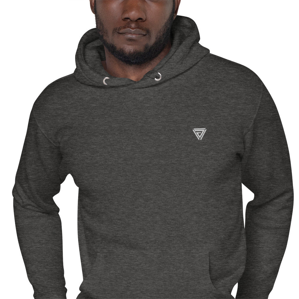 Dynem® Unisex Hoodie in Charcoal Heather Gray