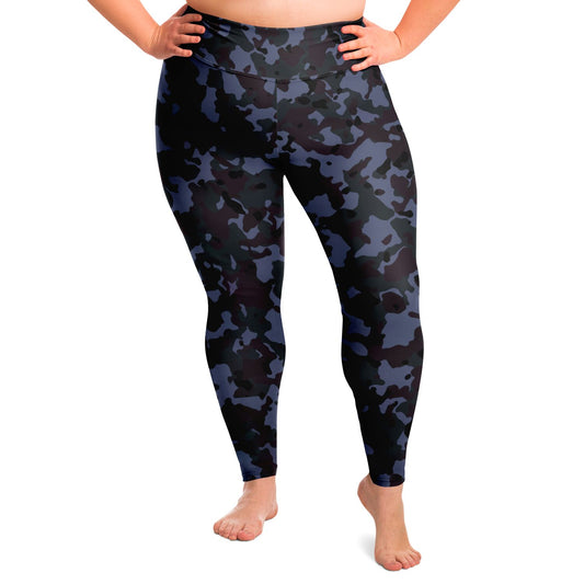 Triumph Plus size Leggings In Blue Camo