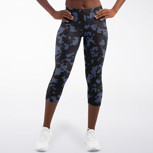 Triumph Capri Leggings In Blue Camo