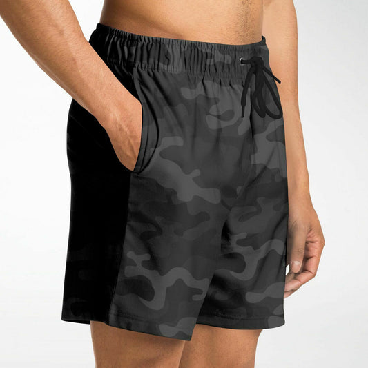Dynem Athletic Shorts in Dark Gray Camouflage