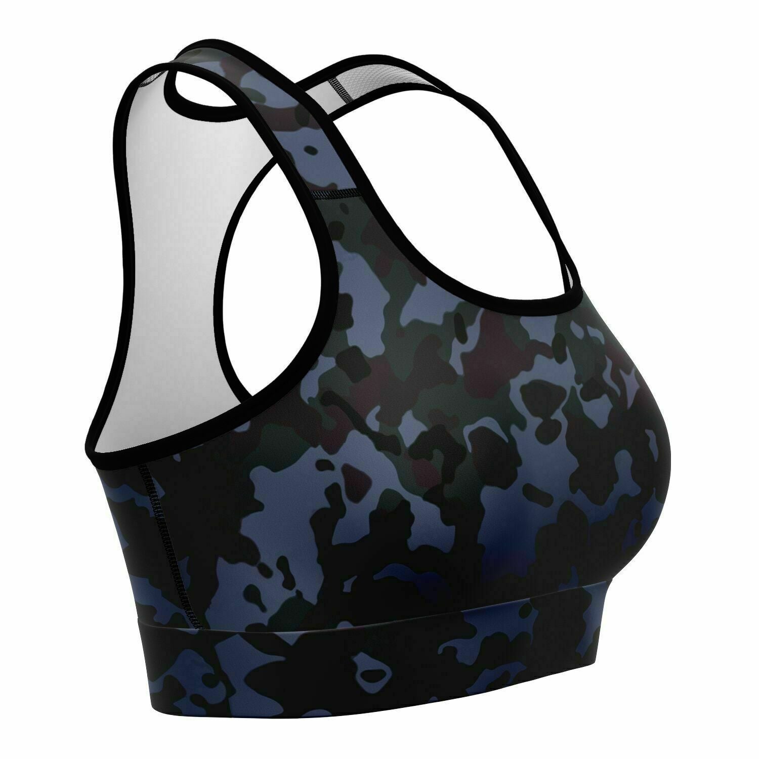 Abstract Camo Padded Sports Bra – Astra Mane