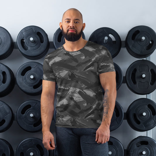 Dynem® Gray Camo Men's Athletic T-shirt