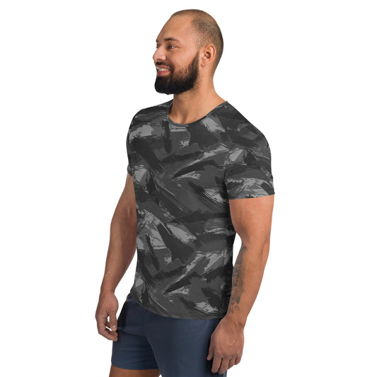 Dynem® Gray Camo Men's Athletic T-shirt