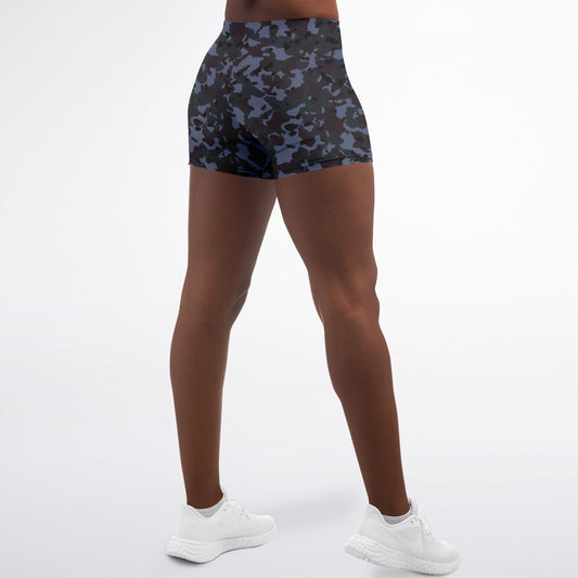 Triumph Yoga Camouflage Shorts In Blue
