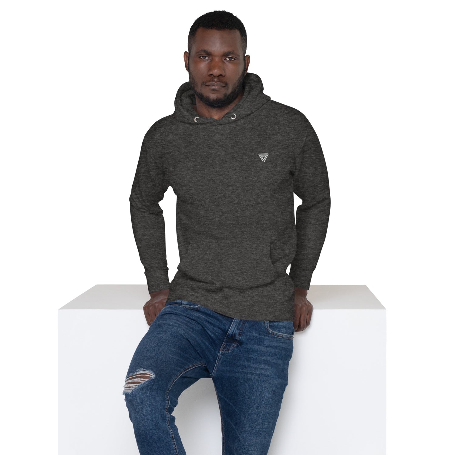 Dynem® Unisex Hoodie in Charcoal Heather Gray