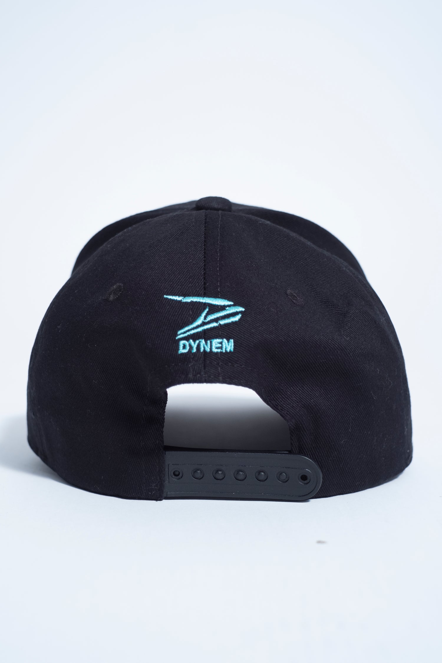 Dynem™ Baseball Cap in Black & Cyan Dynem Brand Logo