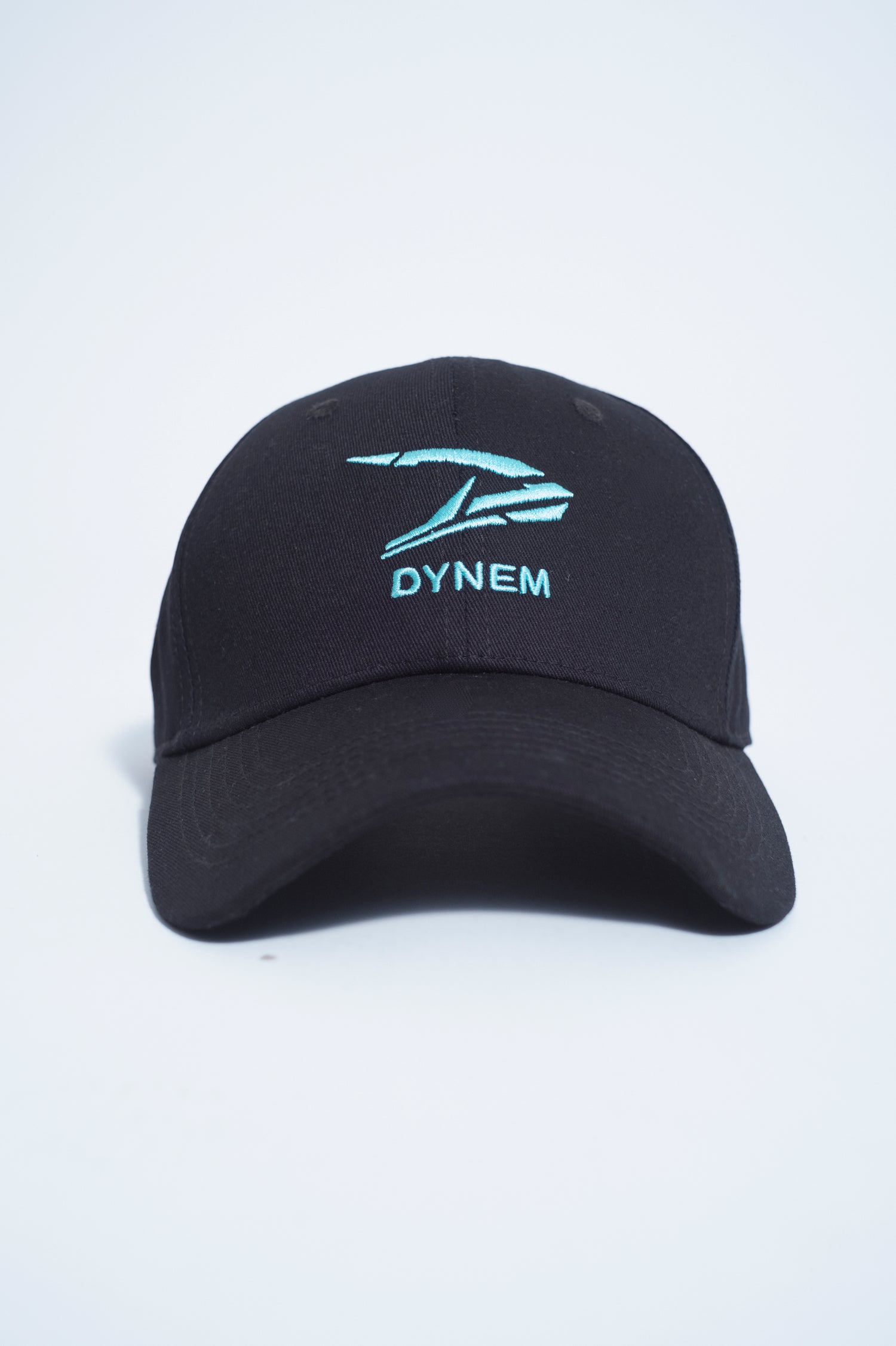 Dynem™ Baseball Cap in Black & Cyan Dynem Brand Logo