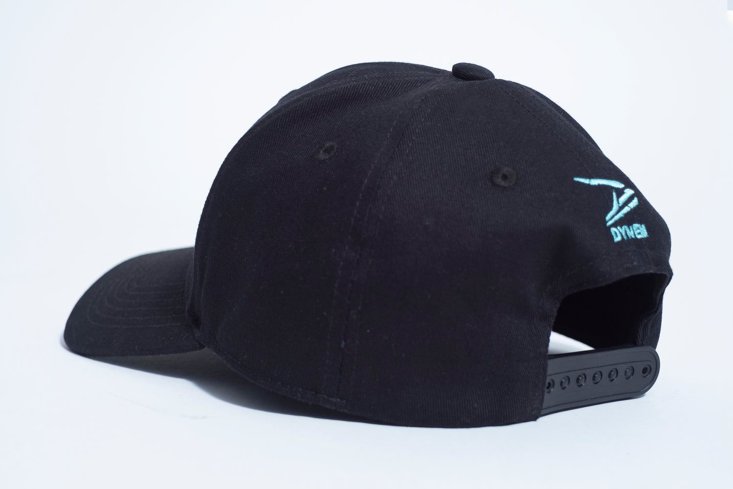 Dynem™ Baseball Cap in Black & Cyan Dynem Brand Logo