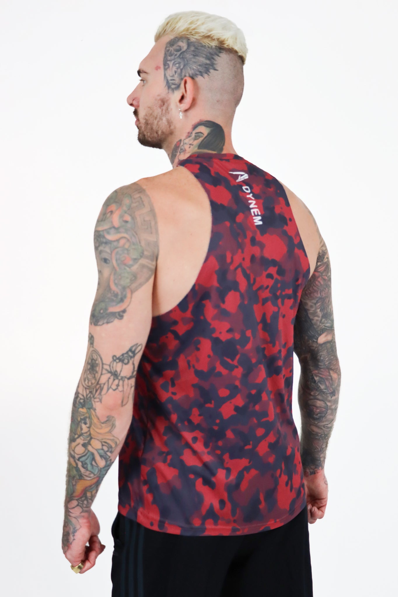 Dynem Activewear Red Camo Camouflage GymTank For Men