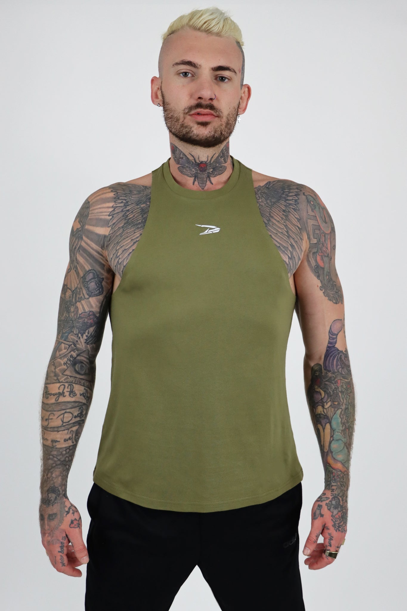 Dynem™ Revolution Gymtank in Army Green For Men