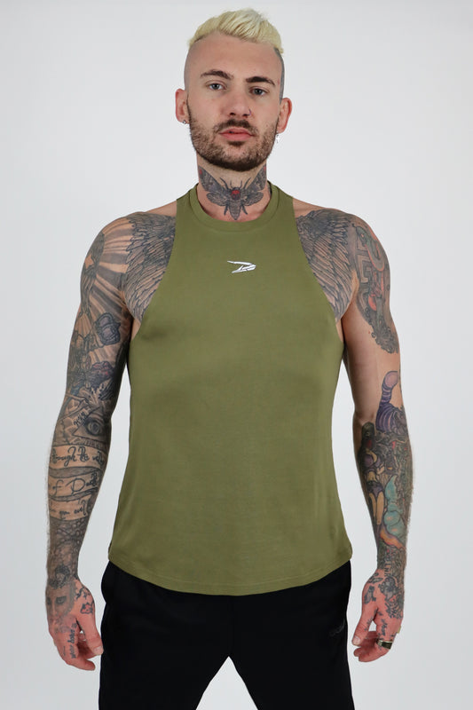 Dynem™ Revolution Gymtank in Army Green For Men