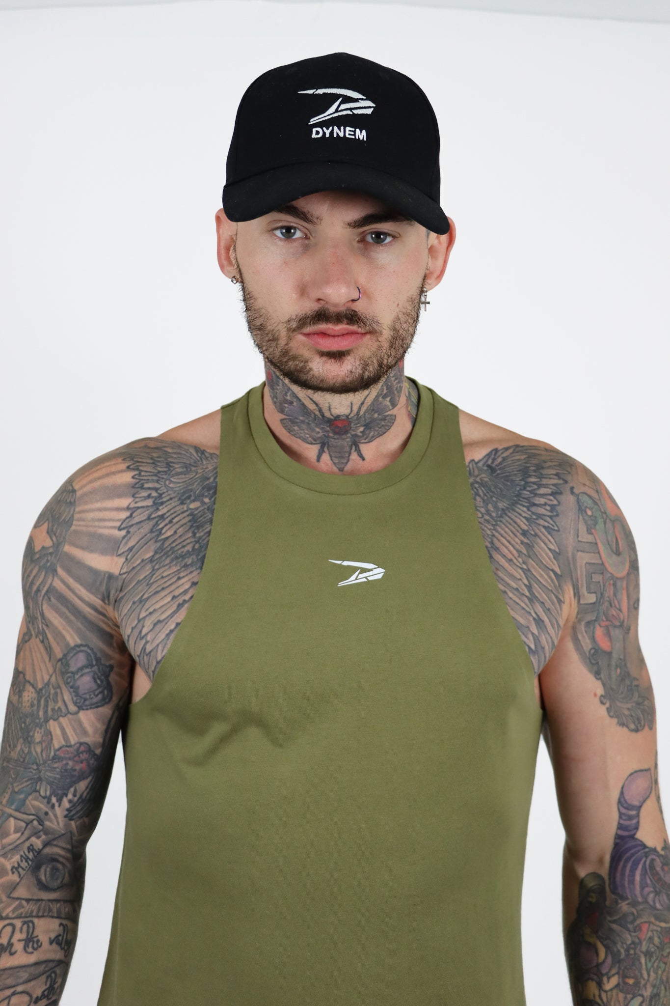 Dynem™ Revolution Gymtank in Army Green For Men
