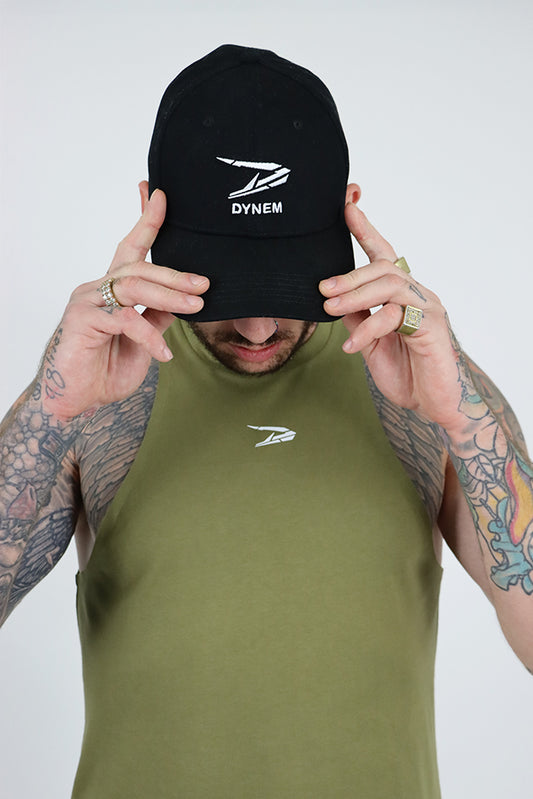 Dynem™ Baseball Cap in Black & White 